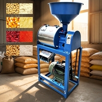 YUBINCHUANG Moulin à blé et à maïs électrique 220V Modèle 210 Capacité 180-220kg/h Construction en acier Conception mobile