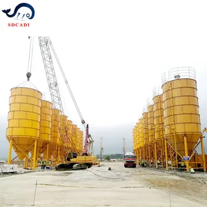 SDCADI professiont feed hopper silo verticais segment cement silo 1000 ton