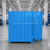 Four de séchage industriel manuel à gaz/diesel/électrique pour peinture en poudre / Ligne de peinture en poudre pour pièces automobiles avec chariot