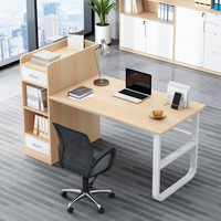 Bureaux de style minimaliste moderne en bois, modulaires, pour une ou plusieurs personnes, cloisons de bureau pour employés