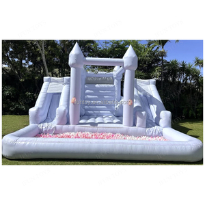 Castillo inflable Pink Bounce House para bodas, fiestas de cumpleaños, reuniones familiares, eventos - Product Image 5