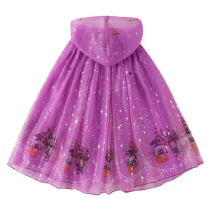 <span class=keywords><strong>Disfraz</strong></span> de Bruja de Halloween para Niñas Pequeñas, Vestido de Fiesta Infantil, <span class=keywords><strong>Disfraz</strong></span> de Mago Malvado, Capas de Cosplay, Capa de Juego de Rol de Fantasma Vampiro - Product Image 4
