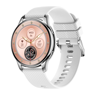 <span class=keywords><strong>Smartwatch</strong></span> Y11 <span class=keywords><strong>con</strong></span> Due Cinturini, Display AMOLED da 1.32", Chiamate BT, Monitoraggio Salute Femminile, <span class=keywords><strong>Orologio</strong></span> Intelligente da Donna <span class=keywords><strong>in</strong></span> <span class=keywords><strong>Acciaio</strong></span> Dorato - Product Image 6