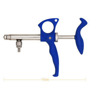 0.75ml 1ml 2ml otomatik veteriner şırıngası aşı paslanmaz çelik sürekli enjektör şırınga kanatlı veteriner şırıngası - Product Image 4
