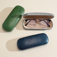 Nouvel étui rigide pour lunettes, étui portable anti-pression en fer à ressort pour lunettes optiques plates, disponible pour étudiants