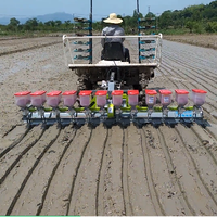 Semoir de riz automatique à 12 rangées, machine à coudre, graines, alimentation directe pour la ferme