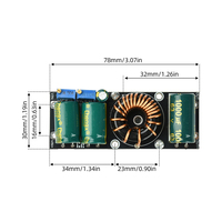 Module abaisseur de tension haute puissance 300W, réglable de 17-100 V à 3-50 V en sortie, tension et courant constants, courant élevé 20 A
