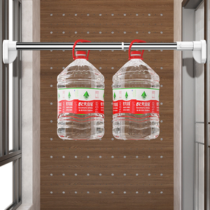 Haute qualité court extensible chargé vêtements de blanchisserie tiges suspendues support de rangement réglable pour <span class=keywords><strong>armoire</strong></span> de chambre - Product Image 5