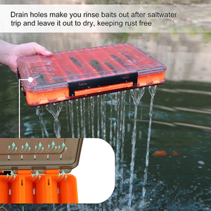 Caja de Pesca Multifuncional Impermeable de PP con Divisores Ajustables para Almacenamiento de Accesorios de Pesca, Señuelos, Anzuelos y Cebos para Lago y Carpa - Product Image 4