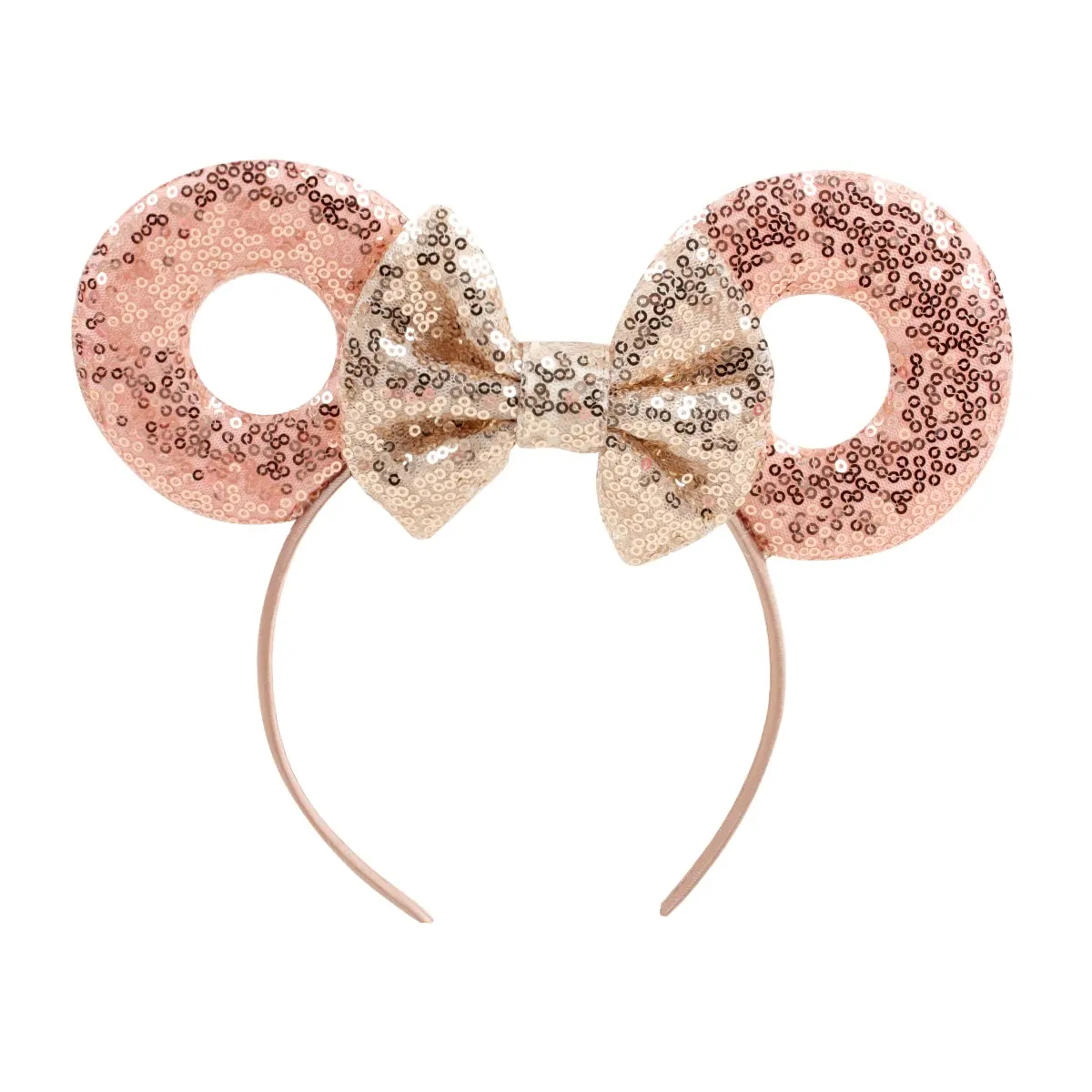 Aliexpress Vente à Chaud Accessoires de Cheveux pour Enfants Bandeaux Donuts Faits à la Main Bandeaux Noués Décoration avec Nœud d'Oreille de Mickey