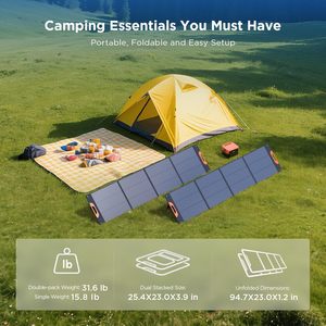 Panneau solaire monocristallin pliable portable Alecter APH-FB99 200W, certifié TUV, type N, 16BB, 25% d'efficacité élevée, étanche - Product Image 4