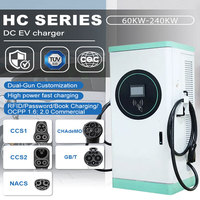 Station de charge commerciale certifiée TUV OCPP2.0 double pistolet CCS2 180KW DC EV pour nouvelle voiture électrique à charge d'énergie