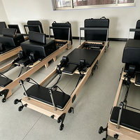 Meilleure vente : Machine de Pilates Reformer Maple Home avec boîte – Lit d'exercice portable en bois pour petit appartement, salle de sport, studio