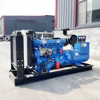 Groupe électrogène diesel Yuchai 350 kW refroidi par eau, démarrage électrique 24 V, type silencieux, châssis ouvert, ATS à distance, 1800 tr/min