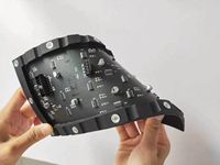 Module LED P4, écran d'intérieur Flexible, incurvé et souple pour signalisation numérique et exposition