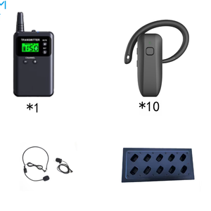 Système de guide audio sans fil - Portable, certifié CE, batterie 500-1000 mAh pour réunions, formations et événements éducatifs - Product Image 1