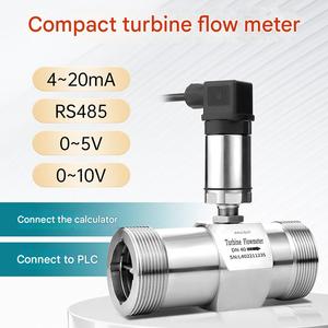 Modbus lỏng tuabin lưu lượng kế 4-20mA hiện tại đầu ra 485 luồng nhanh chóng-kẹp Cảm biến lưu lượng nước transmitter cho nước tinh khiết - Product Image 4