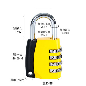 Mini Combination Lock 3 Digit Zinc Alloy Resettable For <b>Backpack</b> Suitcase Luggage Locker Cabinet Toolbox - Product Image 3