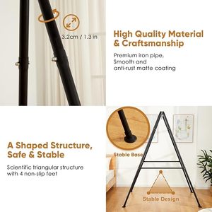 Support de balançoire en acier plein avec cadre métallique, capacité de charge jusqu'à 300 livres, support de balançoire suspendu pour l'extérieur ou l'intérieur uniquement - Product Image 2