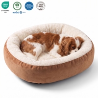 Sofá cama impermeable de felpa grande de muestra gratis para cama ortopédica de perro humano cama de lujo para perros