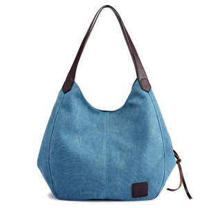 Nouveau sac en toile, sac à main décontracté, sac à bandoulière, sac de shopping multi-usages pour femmes avec logo personnalisé - Product Image 5