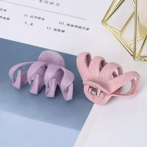 Factory Custom Plastic Medium Size Octopus Hair Claw Clips Hair Clips Eco-friendly Sustainable Recycled Hair Claw Clips