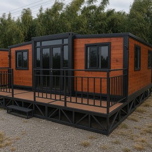 บ้านสำเร็จรูป SUNRISE แบบ 2-3 ห้องนอน บ้านเคลื่อนที่สำเร็จรูป บ้านคอนเทนเนอร์แบบขยายได้ บ้านขนาดเล็ก 20 ฟุต 40 ฟุต - Product Image 1