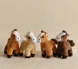 Portachiavi Peluche a Forma di Animale, Giocattoli Kawaii all'Ingrosso, Mini Asino e Cavallo Imbottiti - Product Image 3