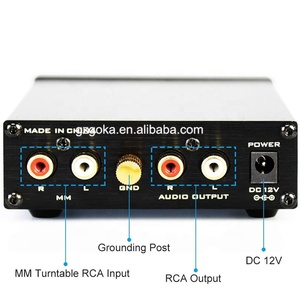 Preamplificador <span class=keywords><strong>de</strong></span> Audio Estéreo Hi-Fi para Gramófono, Preamplificador <span class=keywords><strong>de</strong></span> <span class=keywords><strong>Tocadiscos</strong></span> MM, <span class=keywords><strong>Amplificador</strong></span> <span class=keywords><strong>de</strong></span> Imán Móvil con Conexión a Tierra - Product Image 3