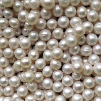 Perles d'eau douce, grandes, blanches, 11-12 mm, trou complet, rondes, qualité A, accessoires, vêtements, boutons décoratifs, perles en vrac