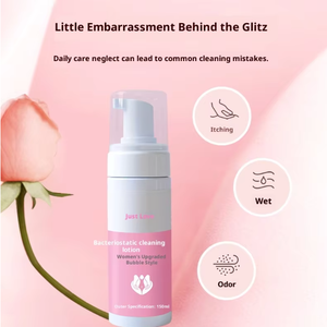 Losion ginekologi wanita, perawatan pribadi bakteriostatik, solusi busa pembersih harian mengurangi gatal & bau - Product Image 5