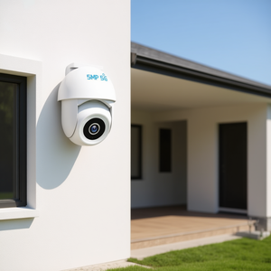 Caméra de sécurité extérieure SMP 5G 5MP avec détection de mouvement IA, vision nocturne couleur, projecteur, audio bidirectionnel, système de surveillance WiFi - Product Image 2