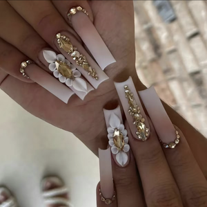 JOYPET alta calidad <span class=keywords><strong>verano</strong></span> diseñadores 10 unids/set estrella de cine diseño de <span class=keywords><strong>uñas</strong></span> prensa larga en <span class=keywords><strong>uñas</strong></span> postizas cubierta completa - Product Image 4