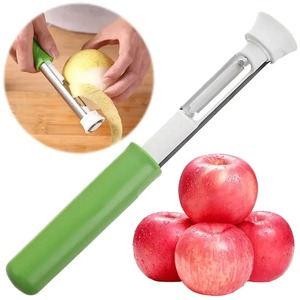 Éplucheur de pommes 2 en 1 télescopique en acier inoxydable, éliminateur de noyaux de pommes, outil de cuisine - Product Image 1