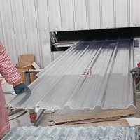 Tôles de toiture transparentes en PRV, tuiles ondulées avec couleurs personnalisables