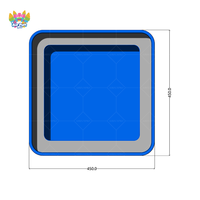 Piscine gonflable OEM d'usine à 4 couches, résistante aux perforations et portable pour usage extérieur, certifiée CE/EN/ISO