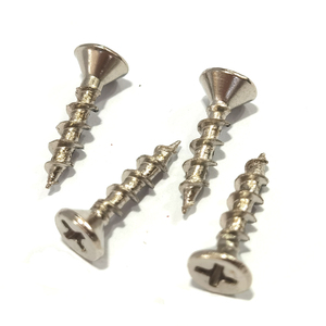 Phillips Tête plate encastrée Nickelé Tornillo Clavos De Tablero De Fibra - Product Image 2