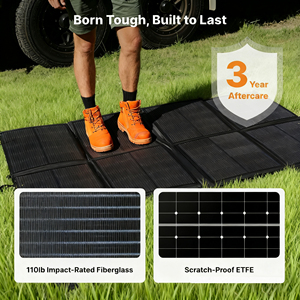 Panneaux solaires monocristallins portables et pliables 440W (2*220W) avec 25% d'efficacité, étanches IP65 pour l'alimentation hors réseau des camping-cars et le camping - Product Image 5