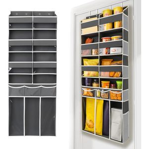 Over The Door Organizer 8 Compartments XL Bottom <b>Storage</b> Clear Pockets Heavy Duty Hanging For Clothes Toiletries <b>Shoes</b> - Product Image 5