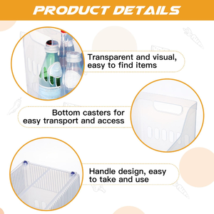 Cesta de Almacenamiento Rectangular Transparente de PP Ecológica, Capacidad de 10-20L, para Organizar la Desorganización del Escritorio - Product Image 3