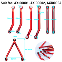 Kit de liens de châssis en aluminium CNC à haute dégaine, pièces de mise à niveau pour crawler RC 1/24