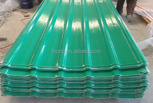 Venta directa de fábrica Fibra de vidrio para techos Frp/ Grp Hoja plana Hojas de plástico corrugado para techos Teja - Product Image 5