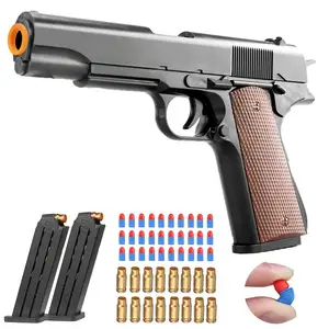 热销圣诞生日礼物刨床外壳塑料玩具枪M1911 G-lock安全环保男孩软子弹枪户外玩具