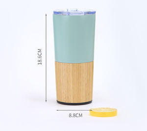 Usine Offre Spéciale Bambou En Acier Inoxydable Vide <span class=keywords><strong>Double</strong></span> <span class=keywords><strong>Paroi</strong></span> Isolé Café Gobelet Tasses Voiture Glace Bière Gobelet En Verre Tasses En Plein Air - Product Image 6