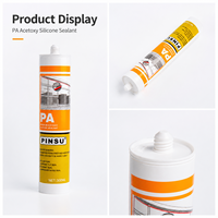 Scellant adhésif en silicone multi-usages résistant aux intempéries pour l'intérieur et l'extérieur, pour la fermeture des joints de portes, fenêtres, bâtiments et murs
