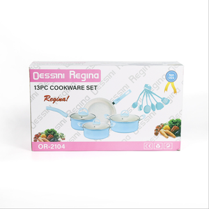 13-Mảnh Set Non-Stick Pan Đặt Chảo Pan Xuất Khẩu Không Dính Pan Set - Product Image 2