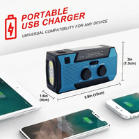 Radio NOAA de Emergencia de 5000 mAh para la Temporada de Huracanes, Corte de Energía en el Hogar, Preparación para Desastres, Equipo de Supervivencia, Kit Portátil para Cortes de Energía