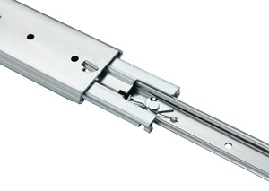 Rodamiento de bolas moderno y resistente de 76mm, rieles deslizantes de extensión completa de tres pliegues, uso de escaleras industriales, bloqueo de cajones de gabinete - Product Image 3