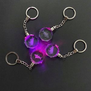Llaveros de Cristal Exquisitos con Anillo de Aleación de Zinc, Recuerdo Familiar, Regalo de Graduación, Conmemorativo, Promocional, Batería Incluida, Venta al Por Mayor - Product Image 1