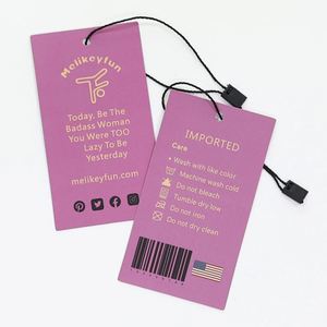 Cordon de suspension en plastique de haute qualité pour étiquettes, avec logo de marque personnalisé, vente chaude, le moins cher, cordon pour étiquettes - Product Image 2